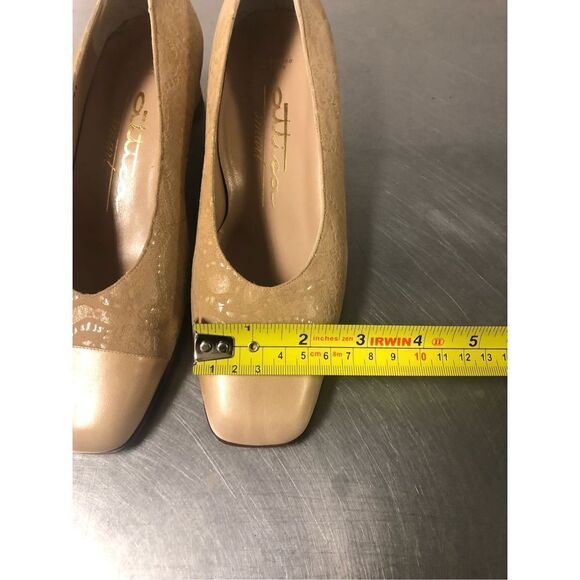 Attica Smart Women’s Italian Tan Pump Heels Size EU 37 (6.5) - Picture 5 of 11